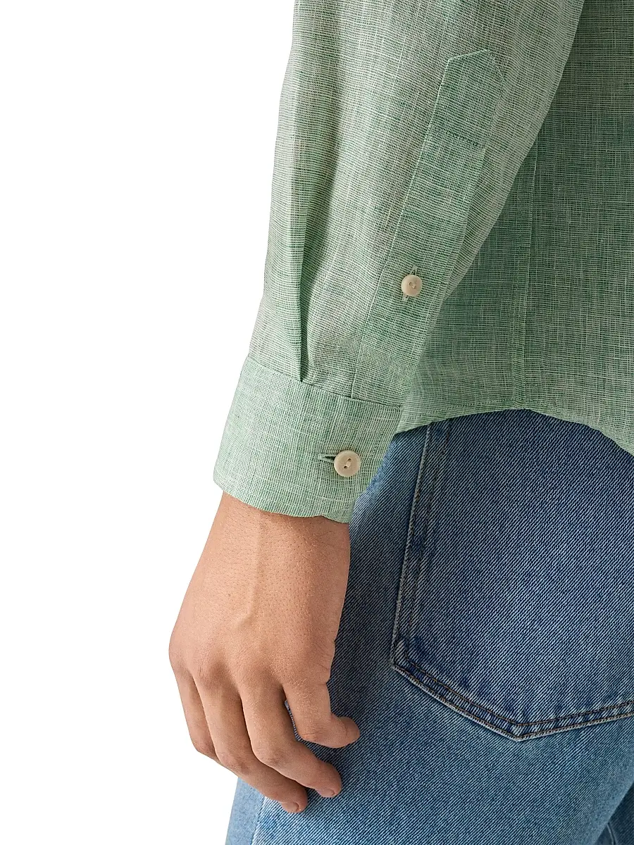 Eton Men's Linen Long-Sleeve Shirt | Thumbnail 6 Eton Men's Linen Long-Sleeve Shirt | Thumbnail 6