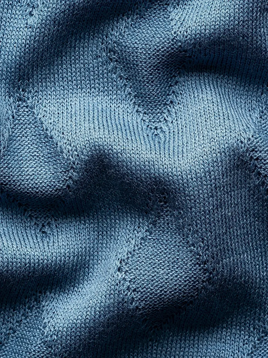 Eton Men's Cotton-Silk Knit Polo Sweater | Thumbnail 7 Eton Men's Cotton-Silk Knit Polo Sweater | Thumbnail 7