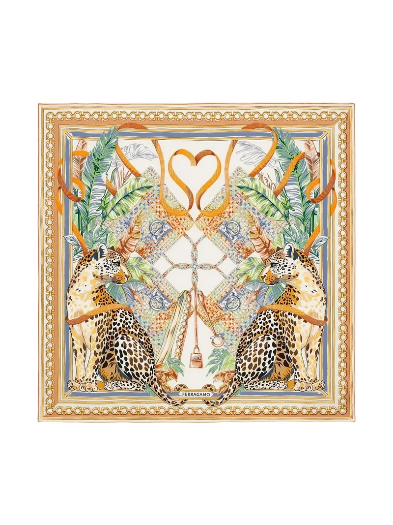 Ferragamo Women's Felindra Printed Silk Scarf