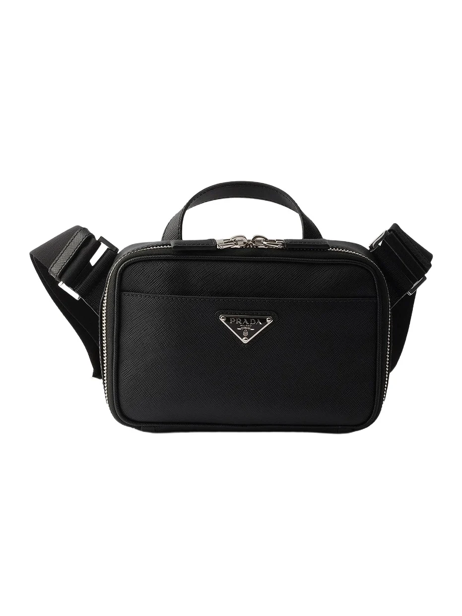 Prada Men's Saffiano Leather Shoulder Bag