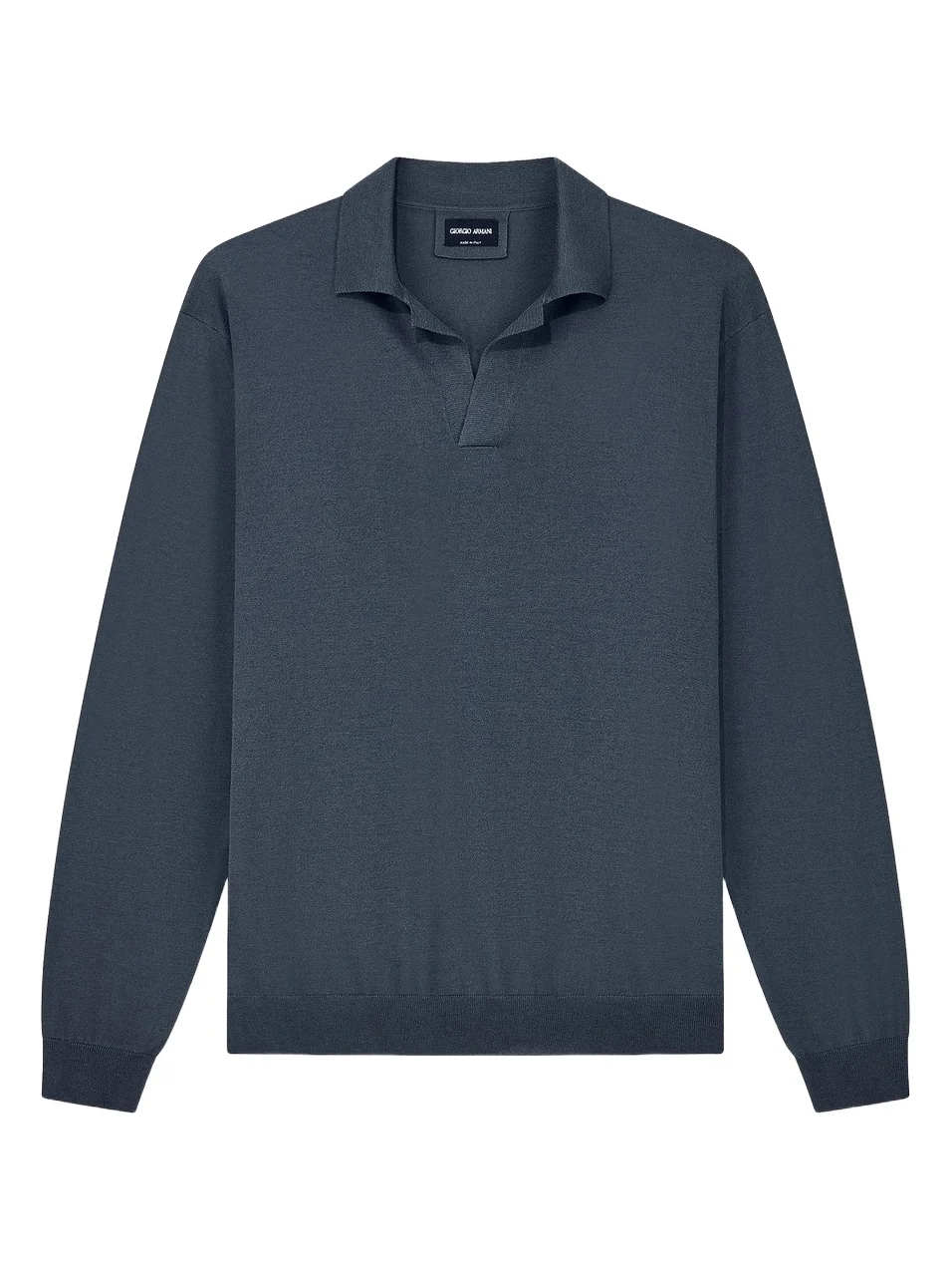Men's Silk-Cotton Polo Sweater Men's Silk-Cotton Polo Sweater