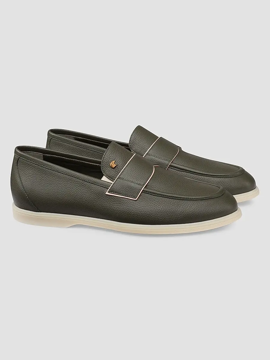 Stefano Ricci Men's Calfskin Leather Loafers | Thumbnail 2