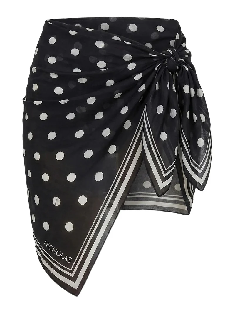 Nicholas the Label Women's Ursa Polka Dot Georgette Mini Sarong
