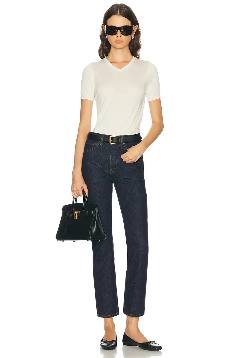 RENGGLI Silk Cashmere V-Neck Knit Tee | Thumbnail 4 RENGGLI Silk Cashmere V-Neck Knit Tee | Thumbnail 4
