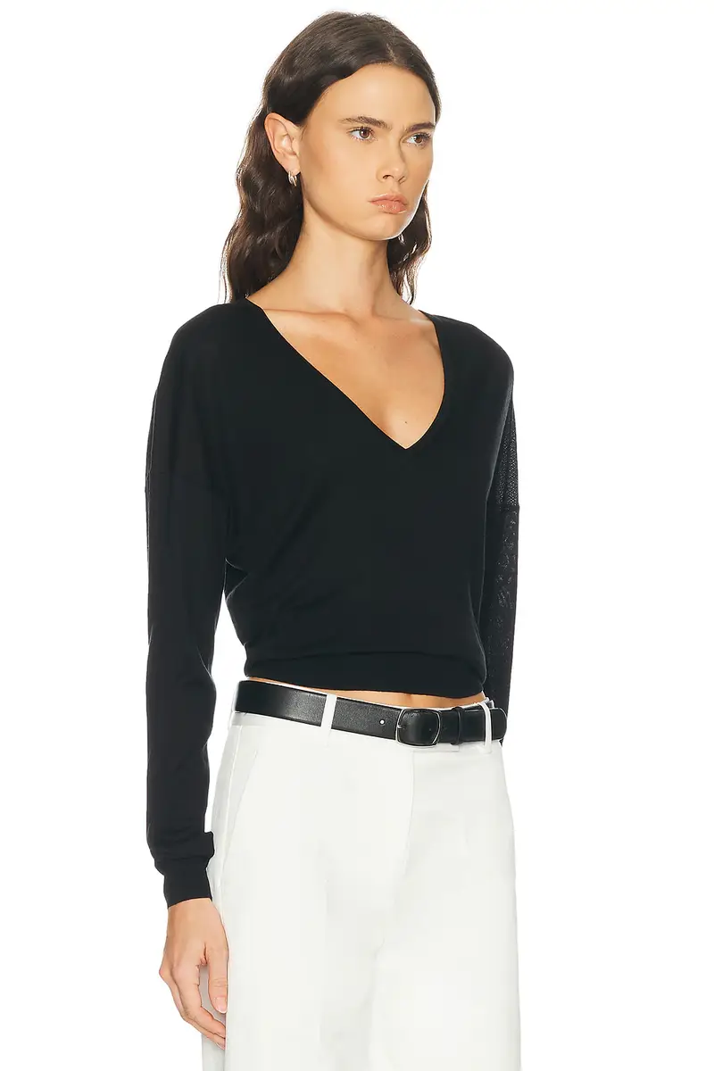 RENGGLI Silk Cashmere V-Neck Sweater | Thumbnail 2 RENGGLI Silk Cashmere V-Neck Sweater | Thumbnail 2