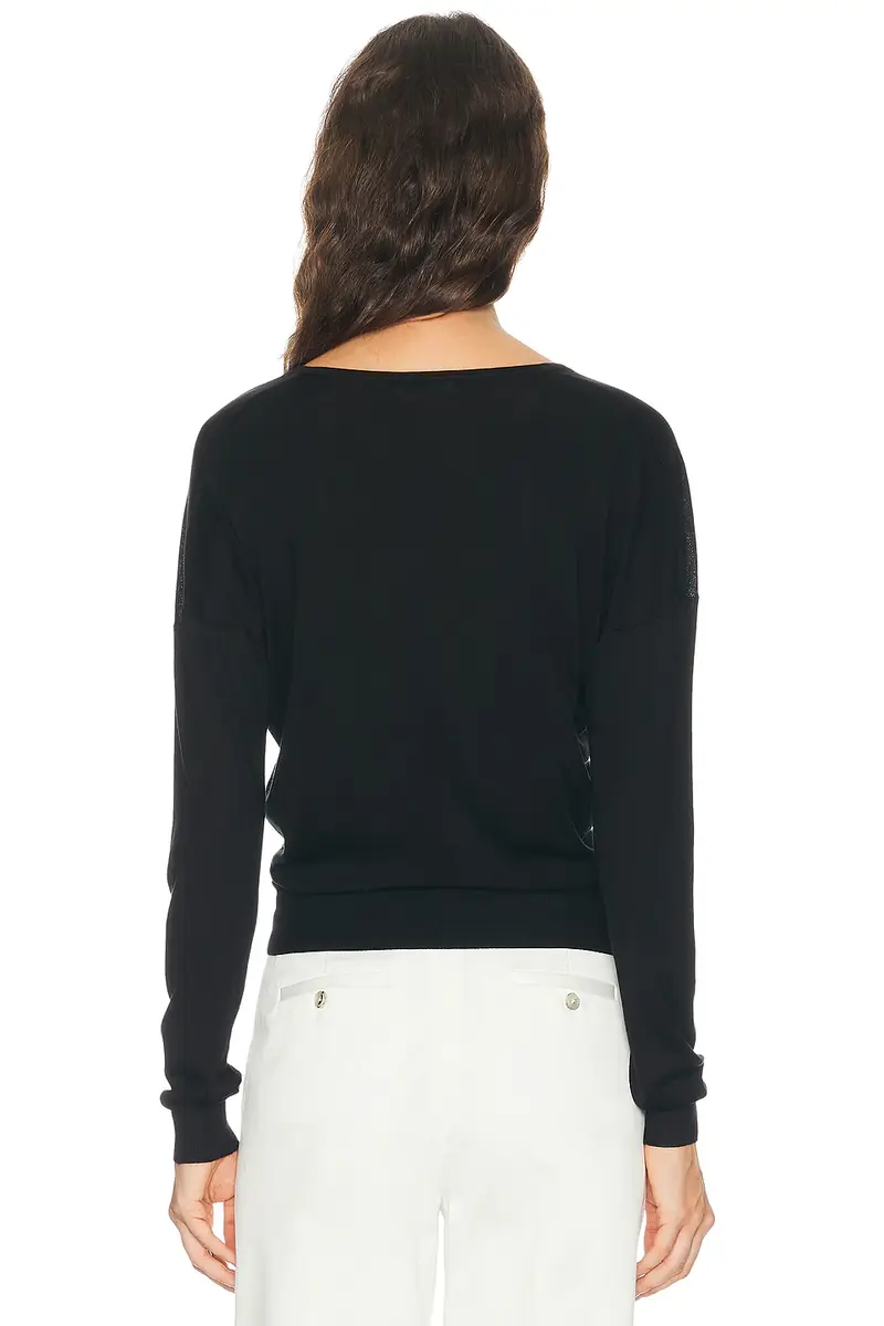 RENGGLI Silk Cashmere V-Neck Sweater | Thumbnail 3 RENGGLI Silk Cashmere V-Neck Sweater | Thumbnail 3