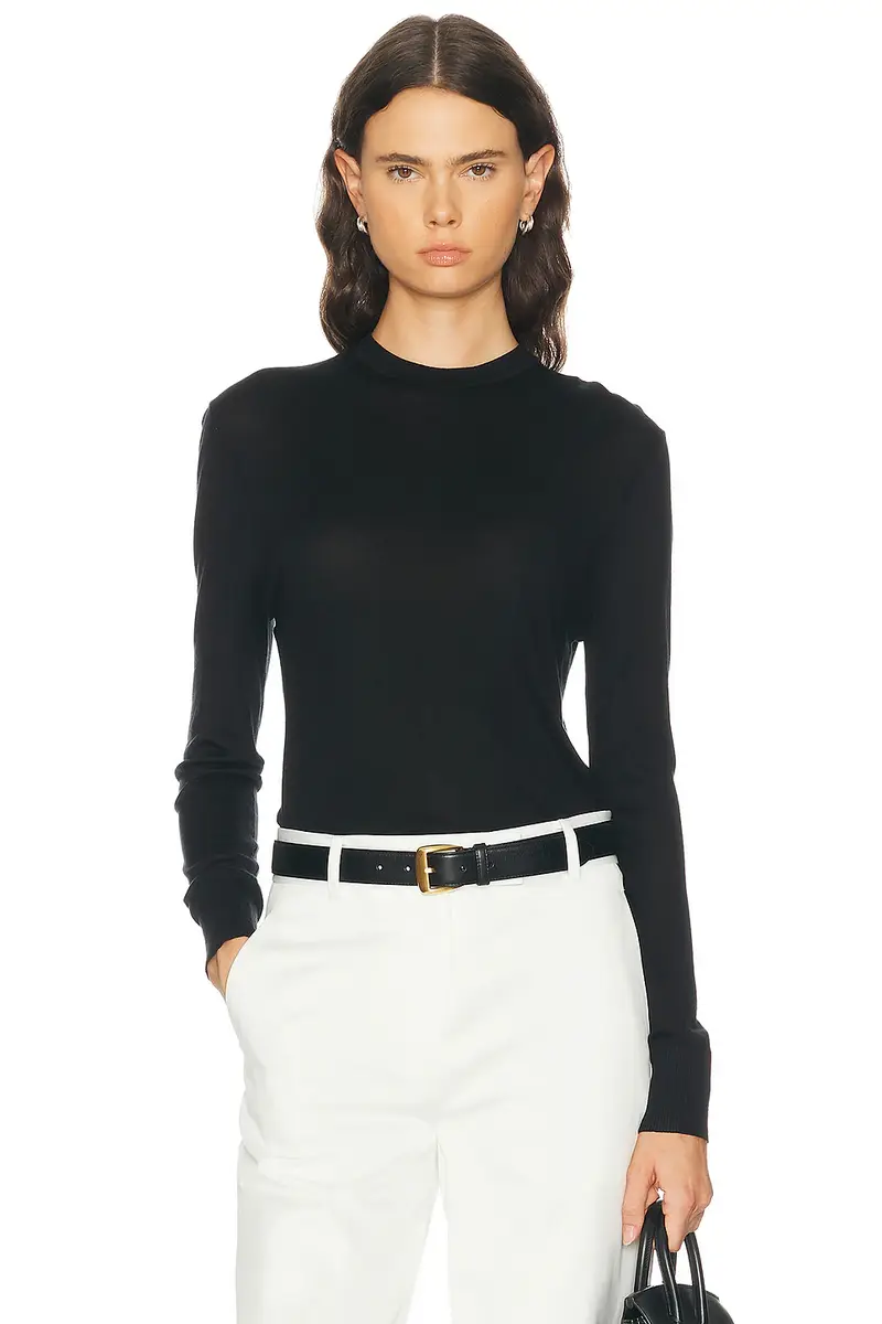 RENGGLI Silk Cashmere Crewneck Sweater | Image 1 RENGGLI Silk Cashmere Crewneck Sweater | Image 1