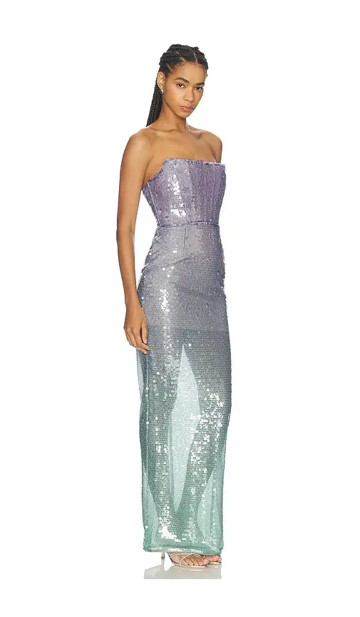 Bronx and Banco Ibiza Ombre Farah Strapless Maxi Dress | Thumbnail 2 Bronx and Banco Ibiza Ombre Farah Strapless Maxi Dress | Thumbnail 2