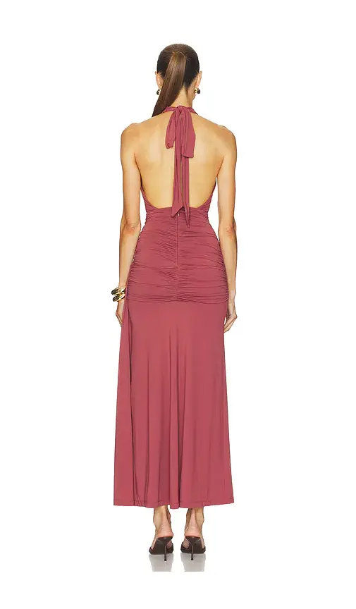 Bardot Ines Halter Neck Maxi Dress | Thumbnail 3