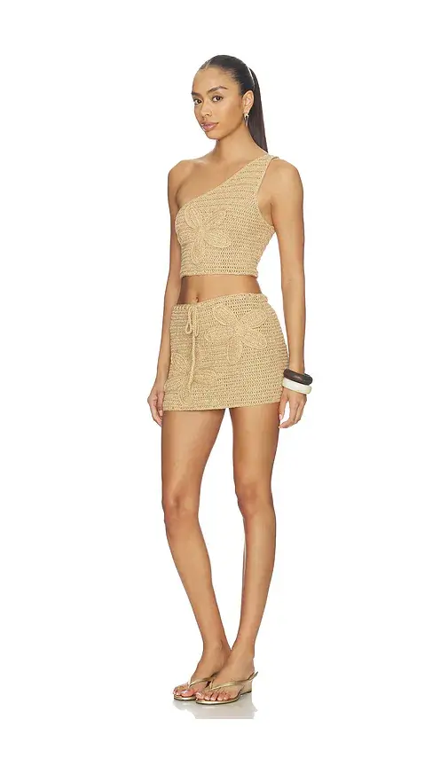 MORE TO COME Raine Crochet Mini Skirt Set | Thumbnail 2 MORE TO COME Raine Crochet Mini Skirt Set | Thumbnail 2