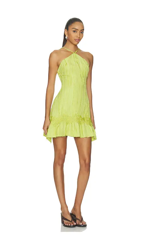 Yellow The Label Banyan Textured Mini Dress | Thumbnail 2