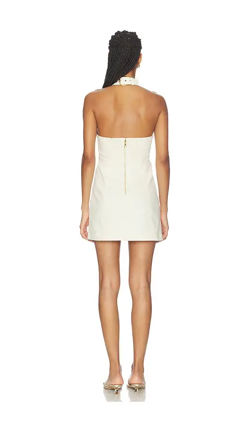Alice + Olivia Alice + Olivia Solana Buckle Denim Halter Mini Dress | Thumbnail 3 Alice + Olivia Alice + Olivia Solana Buckle Denim Halter Mini Dress | Thumbnail 3