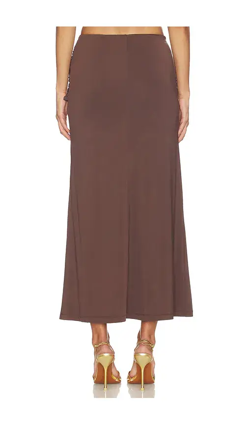 Bardot Dion Gold Detail Midi Skirt | Thumbnail 4 Bardot Dion Gold Detail Midi Skirt | Thumbnail 4