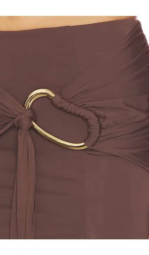 Bardot Dion Gold Detail Midi Skirt | Thumbnail 6 Bardot Dion Gold Detail Midi Skirt | Thumbnail 6