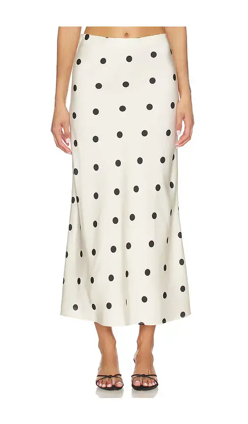 Bardot Pheobe Satin Midi Skirt | Image 1 Bardot Pheobe Satin Midi Skirt | Image 1
