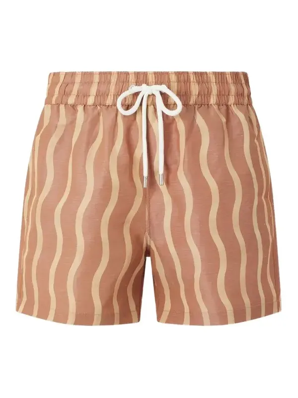 La Marzocco Rio Straight-Leg Mid-Length Printed Swim Shorts - Men