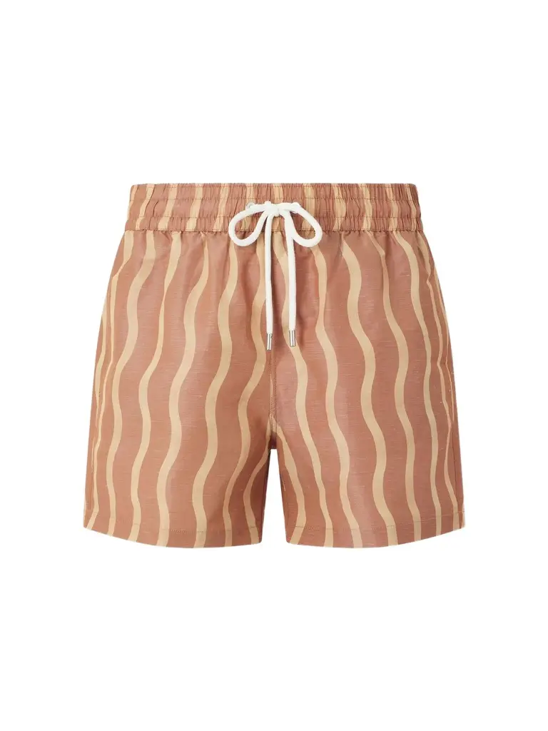 Frescobol Carioca La Marzocco Rio Straight-Leg Mid-Length Printed Swim Shorts - Men | Image 1 Frescobol Carioca La Marzocco Rio Straight-Leg Mid-Length Printed Swim Shorts - Men | Image 1