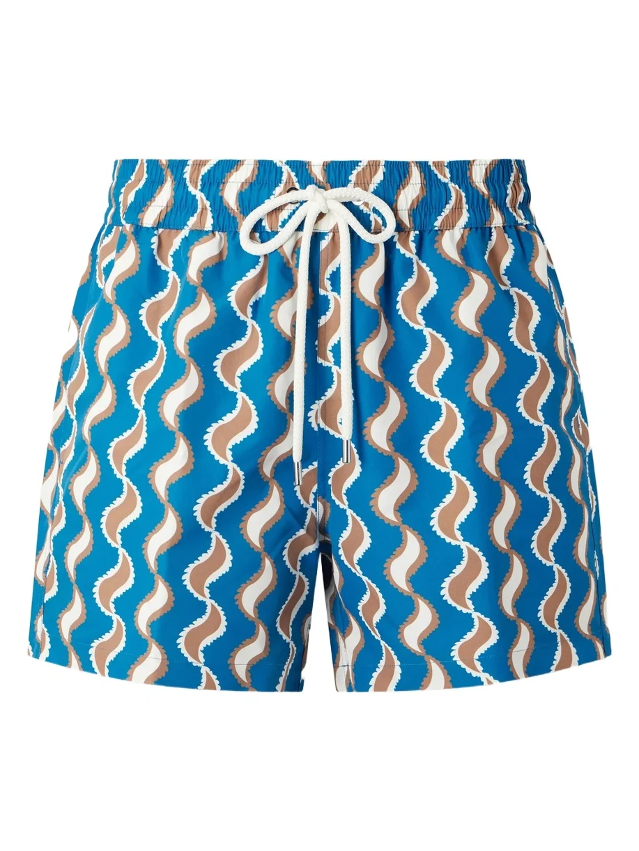 Rio Straight-Leg Mid-Length Printed Swim Shorts - Men