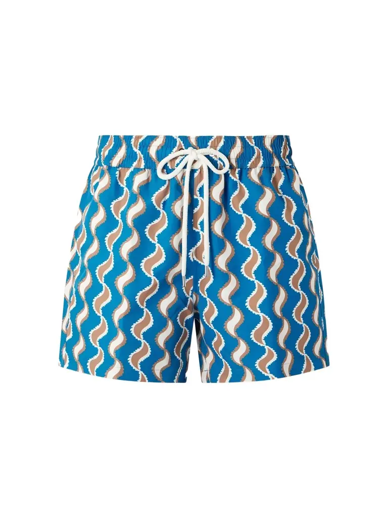 Frescobol Carioca Rio Straight-Leg Mid-Length Printed Swim Shorts - Men | Image 1 Frescobol Carioca Rio Straight-Leg Mid-Length Printed Swim Shorts - Men | Image 1