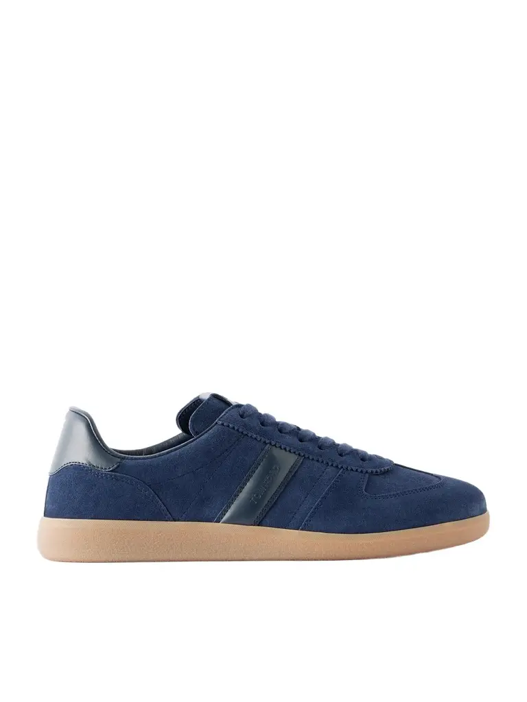Tom Ford Leather-Trimmed Suede Sneakers - Men | Image 1 Tom Ford Leather-Trimmed Suede Sneakers - Men | Image 1