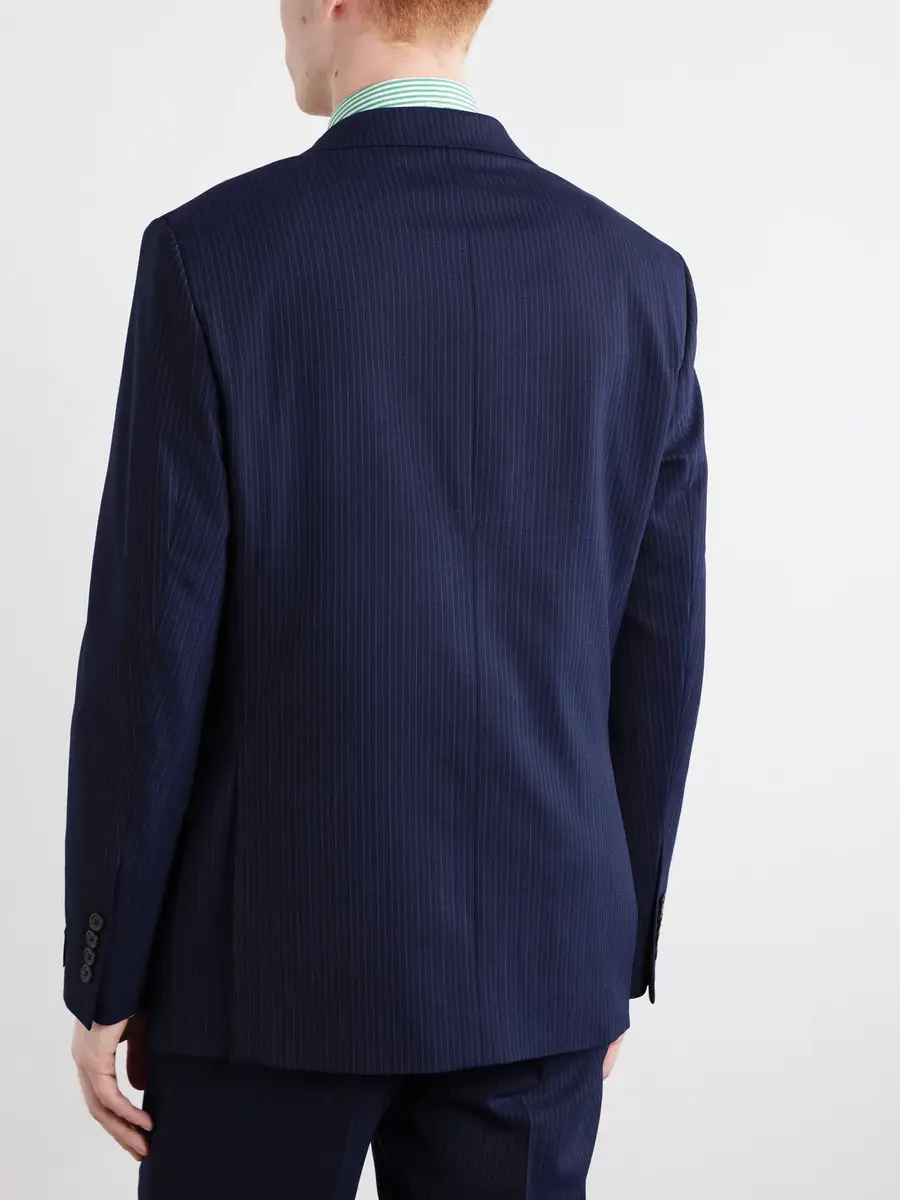 Polo Ralph Lauren Pinstriped Wool-Blend Suit Jacket - Men | Thumbnail 4