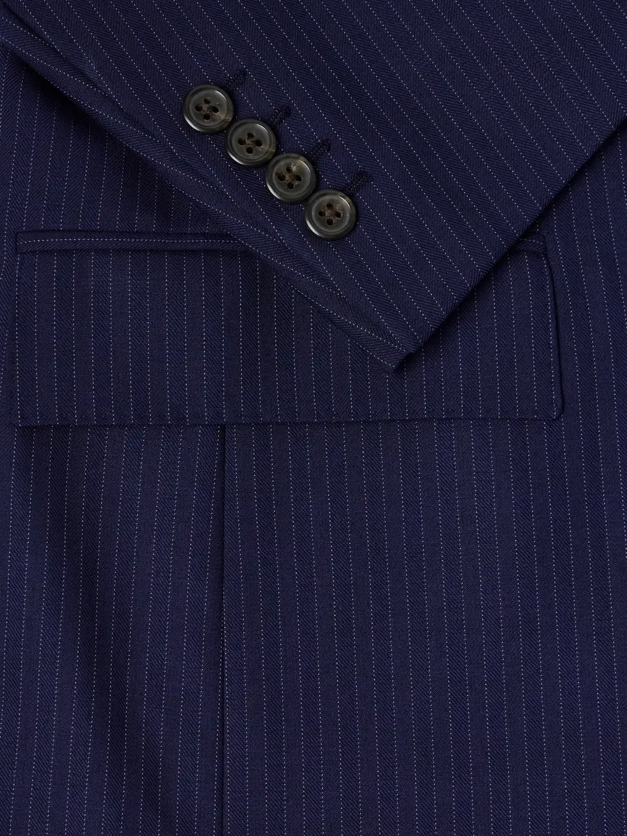 Polo Ralph Lauren Pinstriped Wool-Blend Suit Jacket - Men | Thumbnail 6