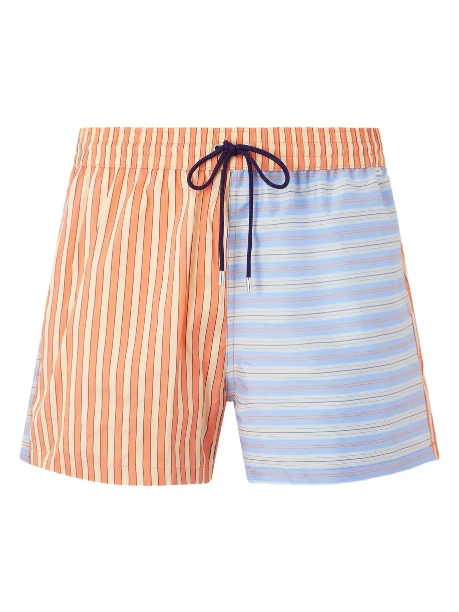 Paul Smith Straight-Leg Short-Length Striped Swim Shorts - Men