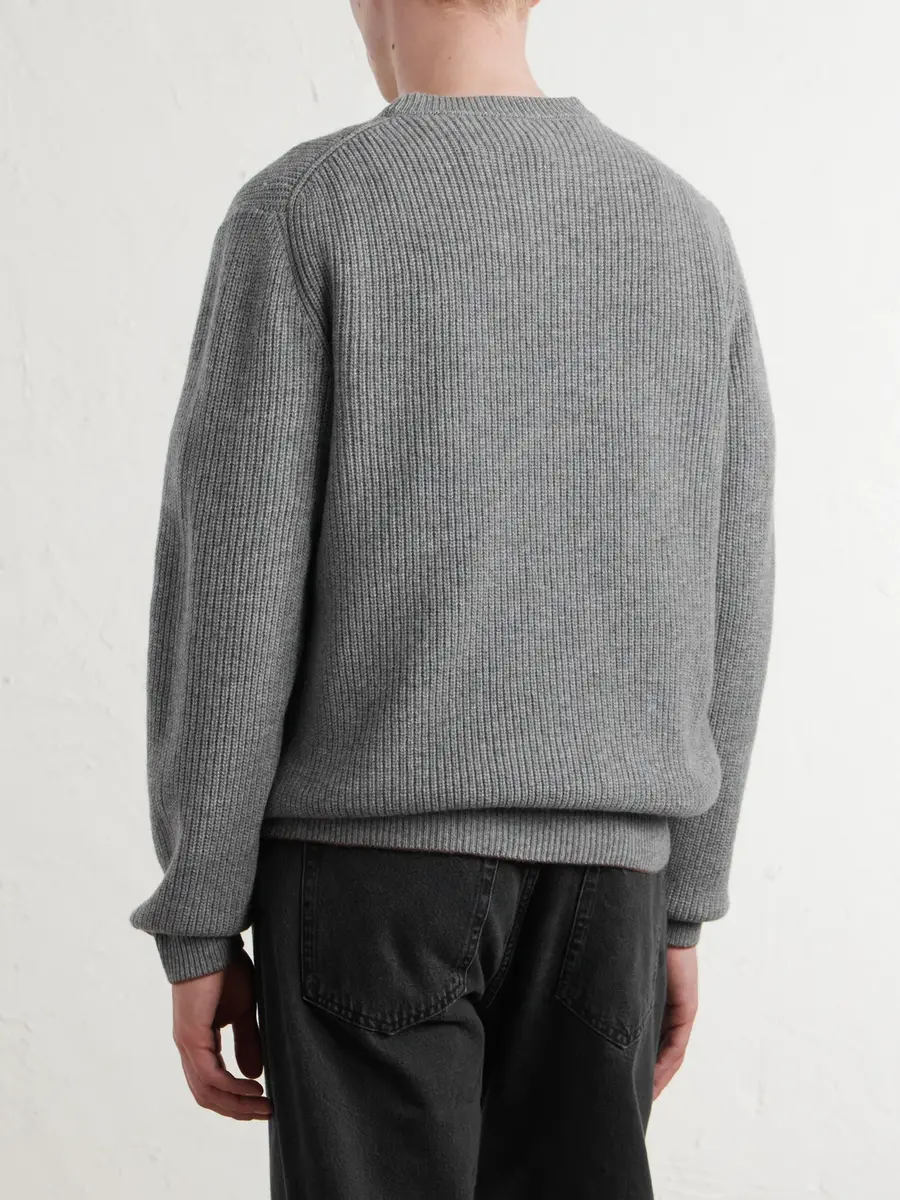 Canali Ribbed Wool and Cashmere-Blend Sweater - Men | Thumbnail 4