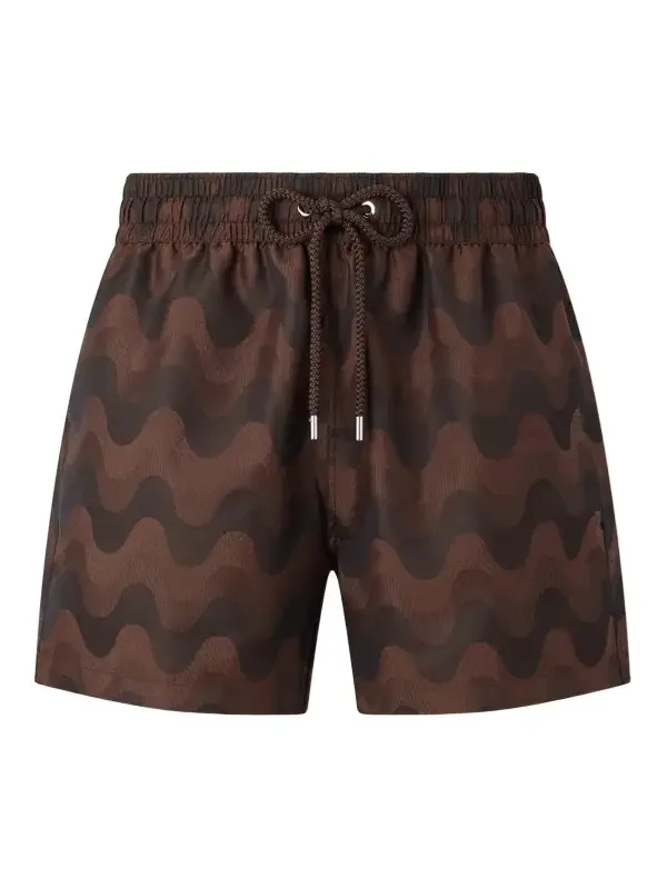 Rio Straight-Leg Mid-Length Printed Jacquard Swim Shorts - Men