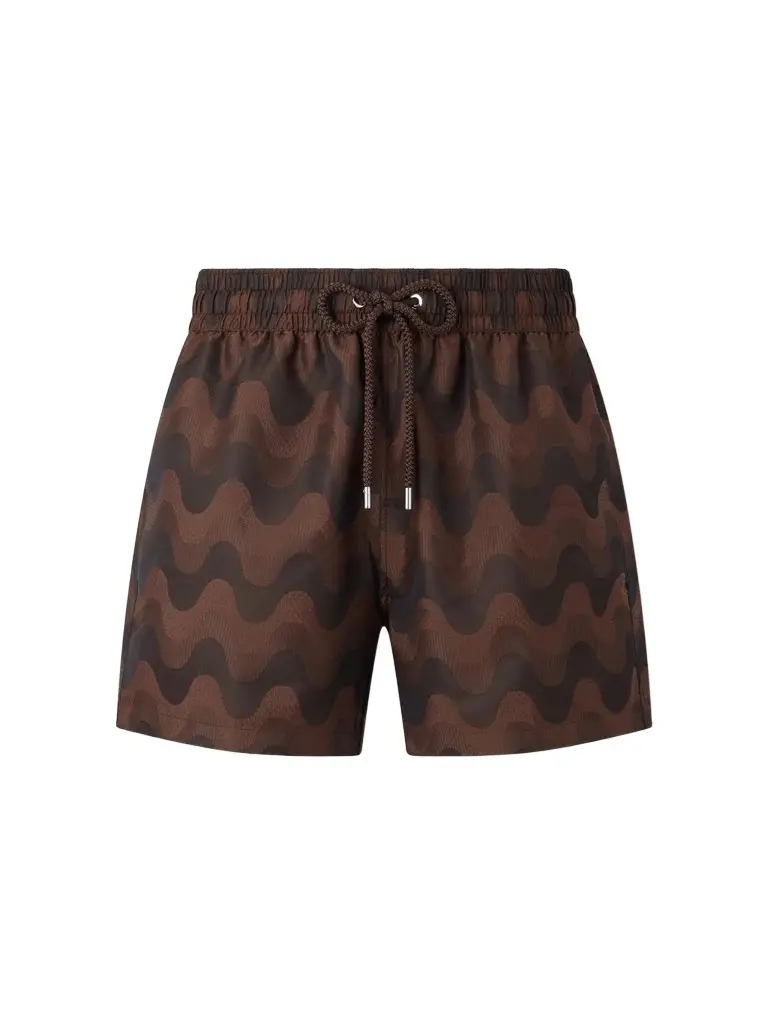 Frescobol Carioca Rio Straight-Leg Mid-Length Printed Jacquard Swim Shorts - Men | Image 1 Frescobol Carioca Rio Straight-Leg Mid-Length Printed Jacquard Swim Shorts - Men | Image 1