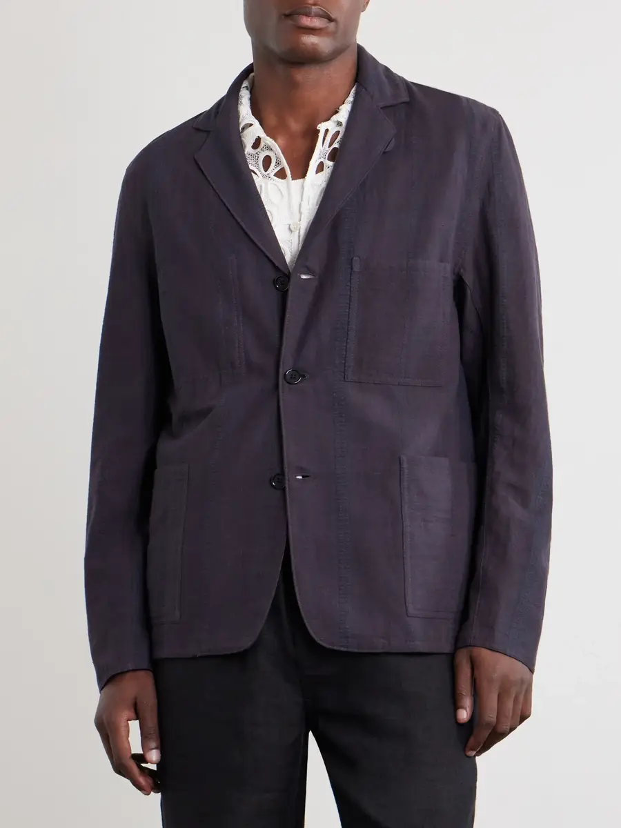 Kardo Somesh Checked Cotton Suit Jacket - Men | Thumbnail 3 Kardo Somesh Checked Cotton Suit Jacket - Men | Thumbnail 3