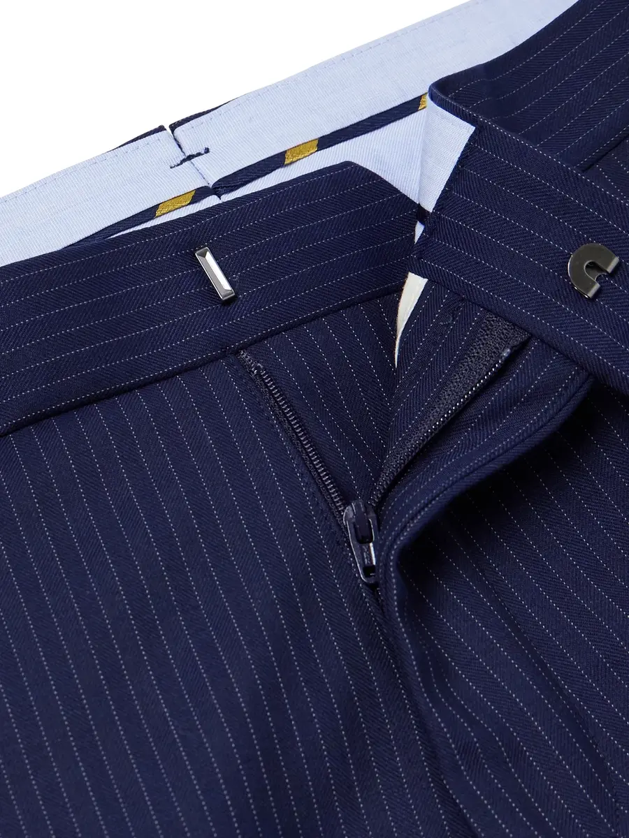 Polo Ralph Lauren Straight-Leg Pinstriped Wool-Blend Suit Trousers - Men | Thumbnail 6 Polo Ralph Lauren Straight-Leg Pinstriped Wool-Blend Suit Trousers - Men | Thumbnail 6
