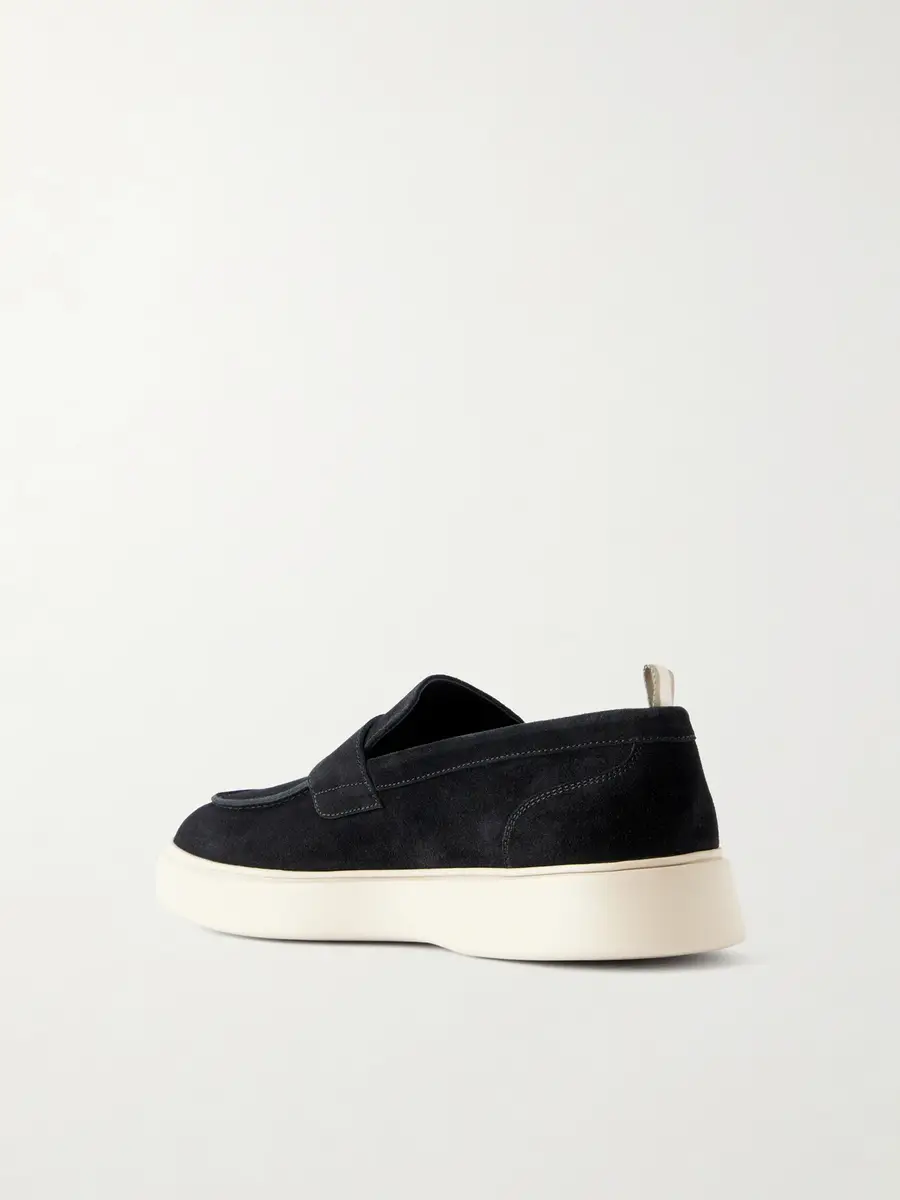 Officine Creative Frame 001 Suede Penny Loafers - Men | Thumbnail 4