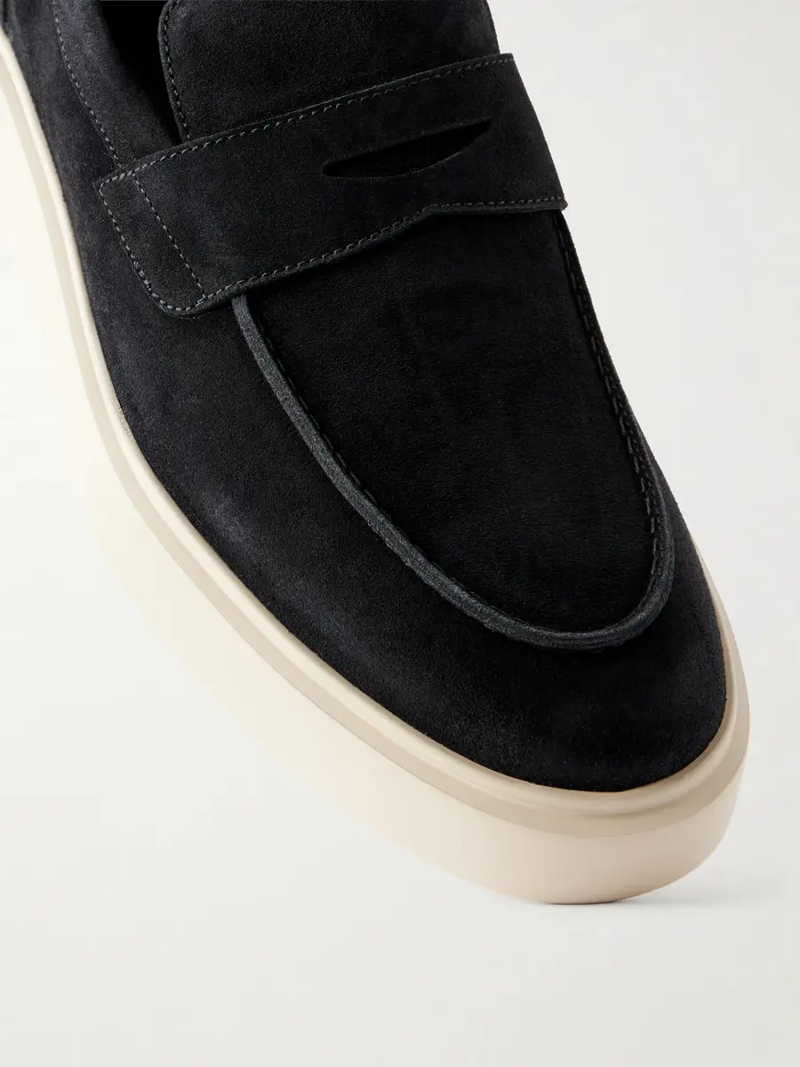 Officine Creative Frame 001 Suede Penny Loafers - Men | Thumbnail 5