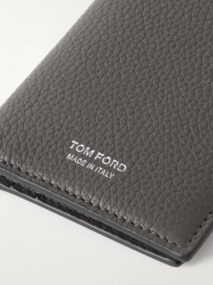 Tom Ford Full-Grain Leather Bifold Cardholder - Men | Thumbnail 3