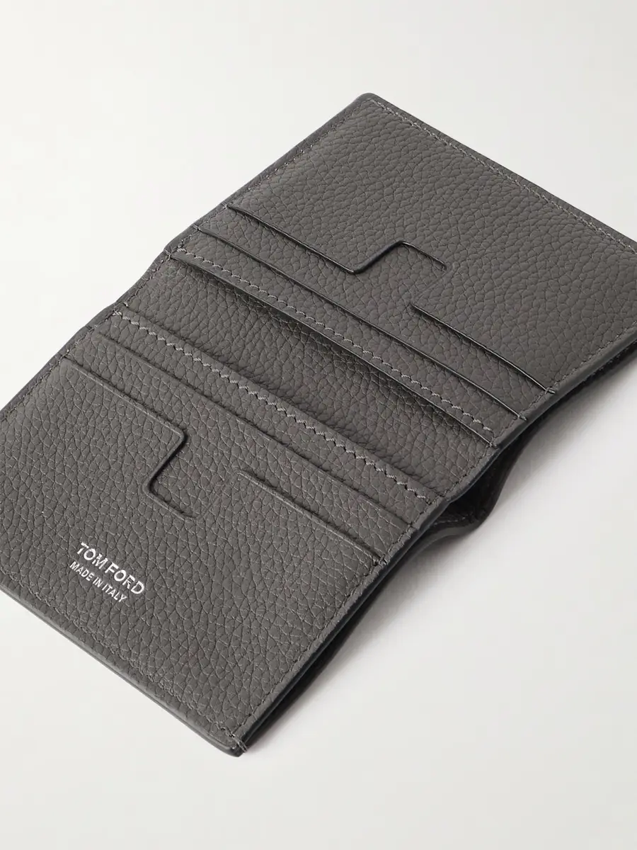 Tom Ford Full-Grain Leather Bifold Cardholder - Men | Thumbnail 4