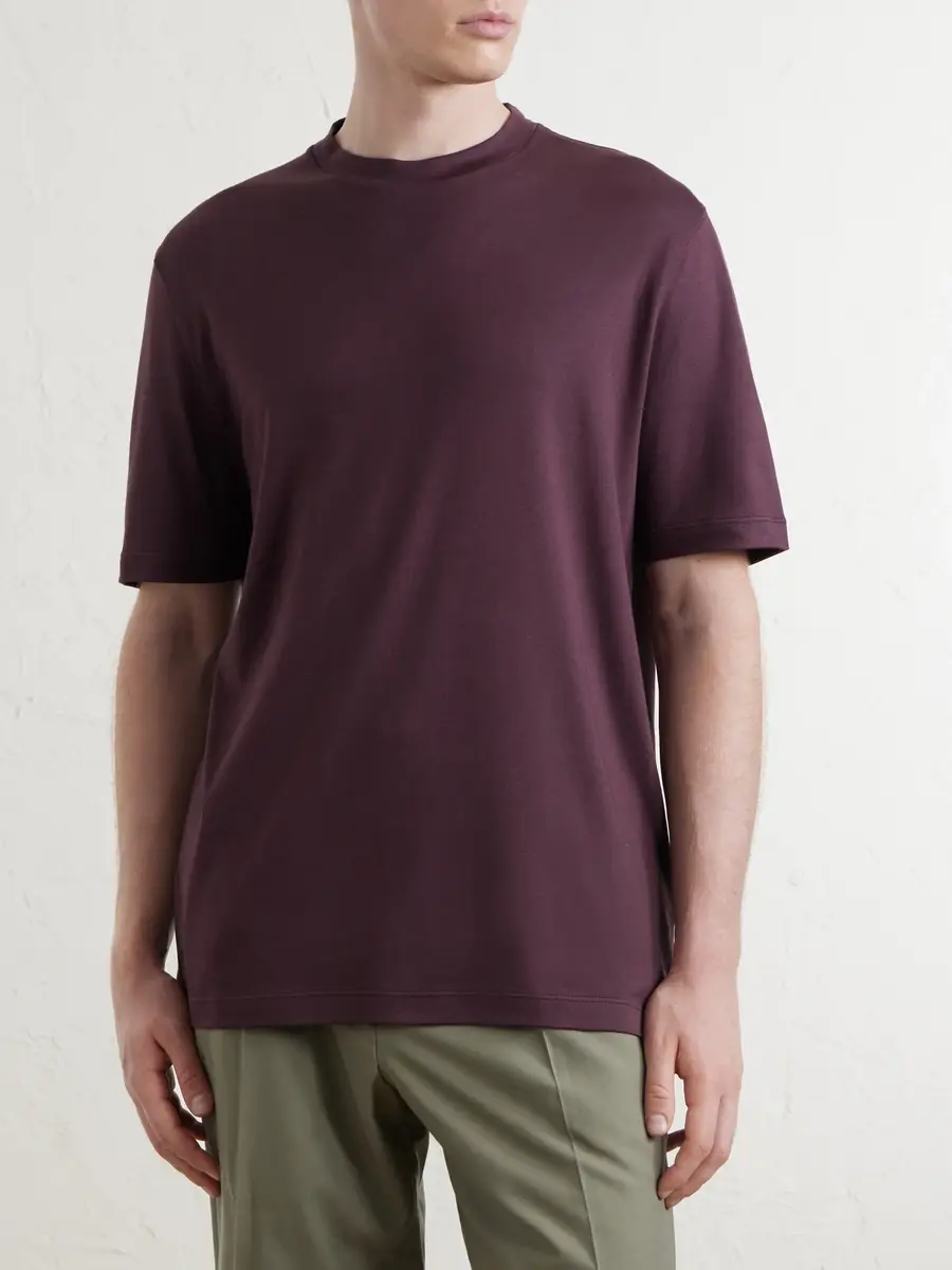 Canali Cotton-Jersey T-Shirt - Men | Thumbnail 3