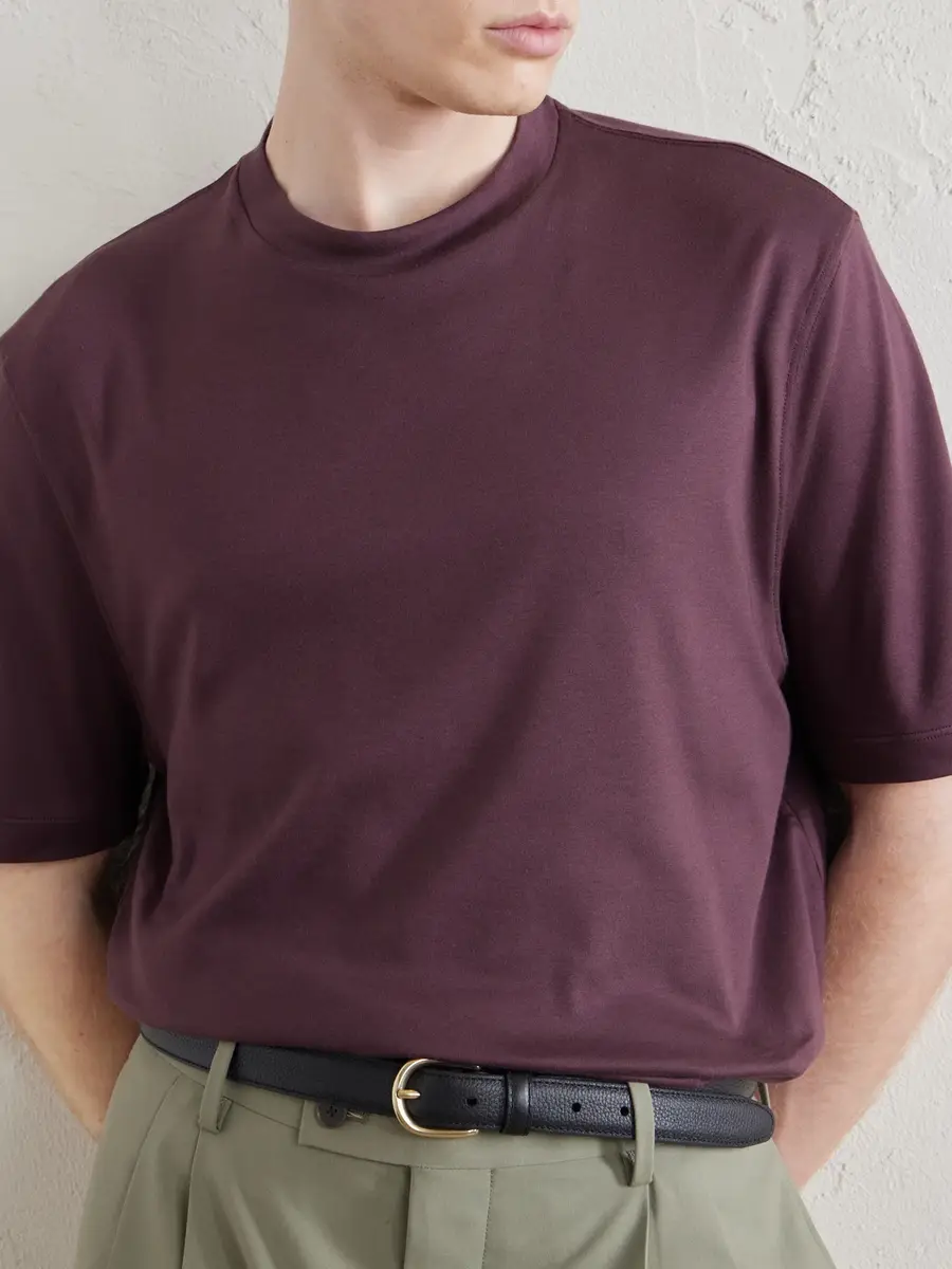 Canali Cotton-Jersey T-Shirt - Men | Thumbnail 5