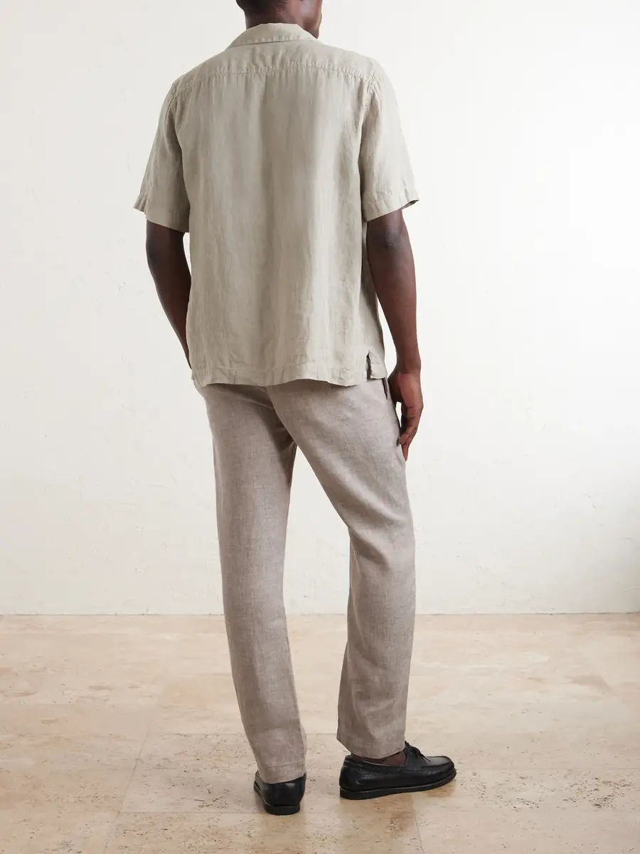 Frescobol Carioca Angelo Camp-Collar Linen Shirt - Men | Thumbnail 4 Frescobol Carioca Angelo Camp-Collar Linen Shirt - Men | Thumbnail 4