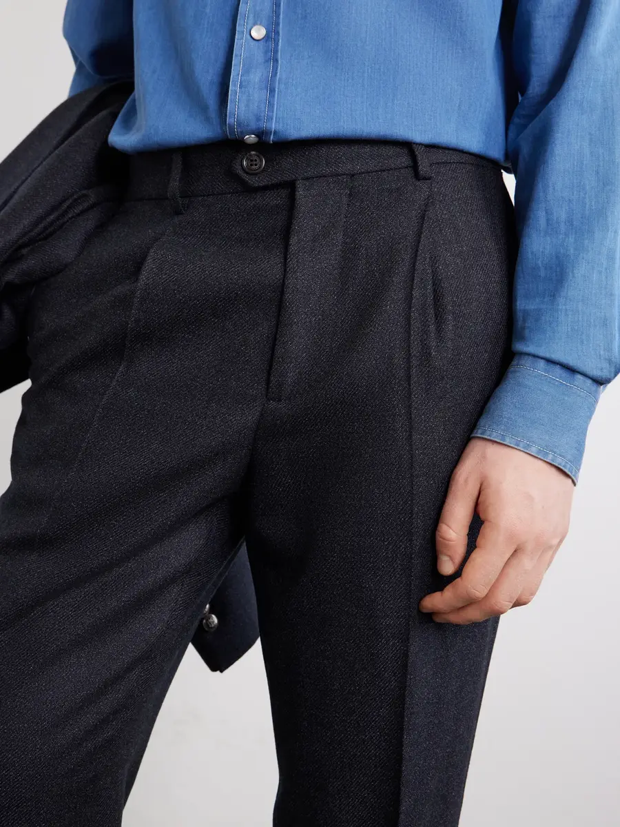 Brunello Cucinelli Straight-Leg Pleated Virgin Wool Suit Trousers - Men | Thumbnail 5 Brunello Cucinelli Straight-Leg Pleated Virgin Wool Suit Trousers - Men | Thumbnail 5