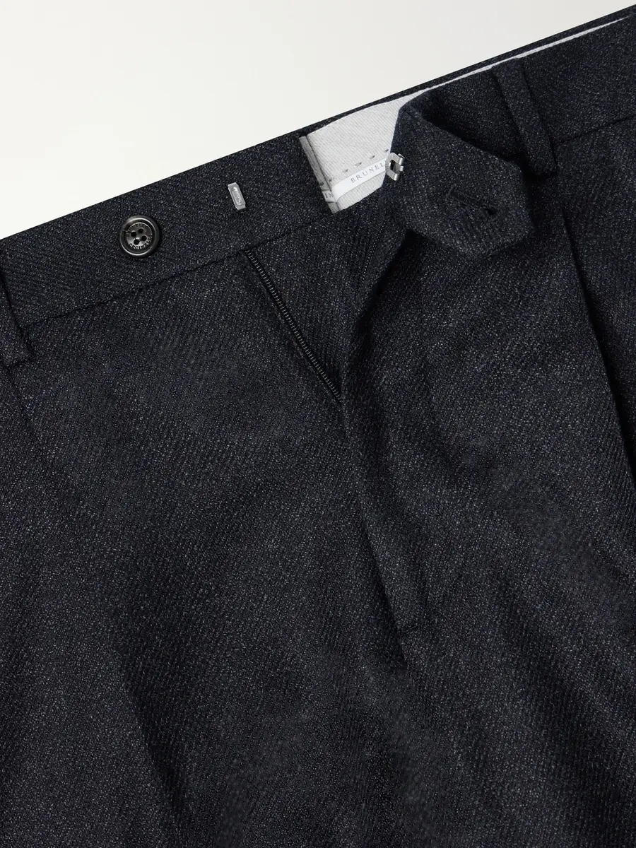 Brunello Cucinelli Straight-Leg Pleated Virgin Wool Suit Trousers - Men | Thumbnail 6 Brunello Cucinelli Straight-Leg Pleated Virgin Wool Suit Trousers - Men | Thumbnail 6