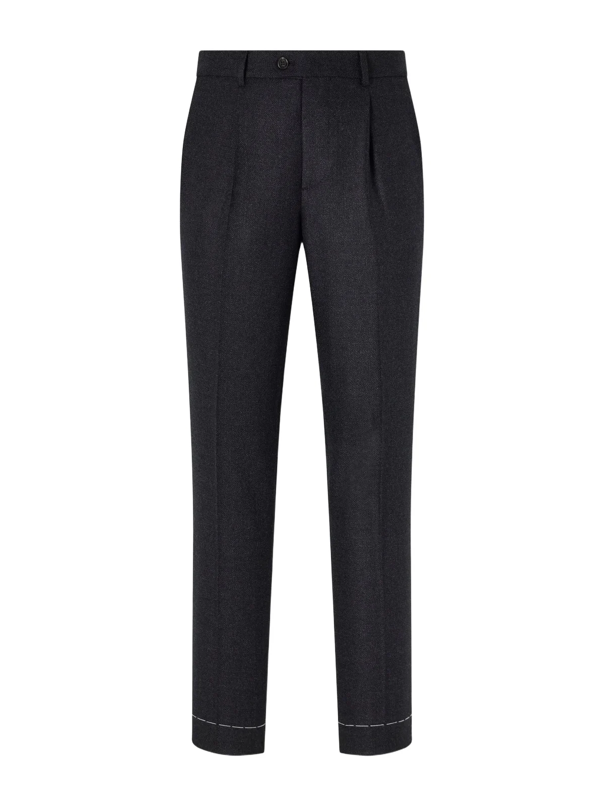 Brunello Cucinelli Straight-Leg Pleated Virgin Wool Suit Trousers - Men