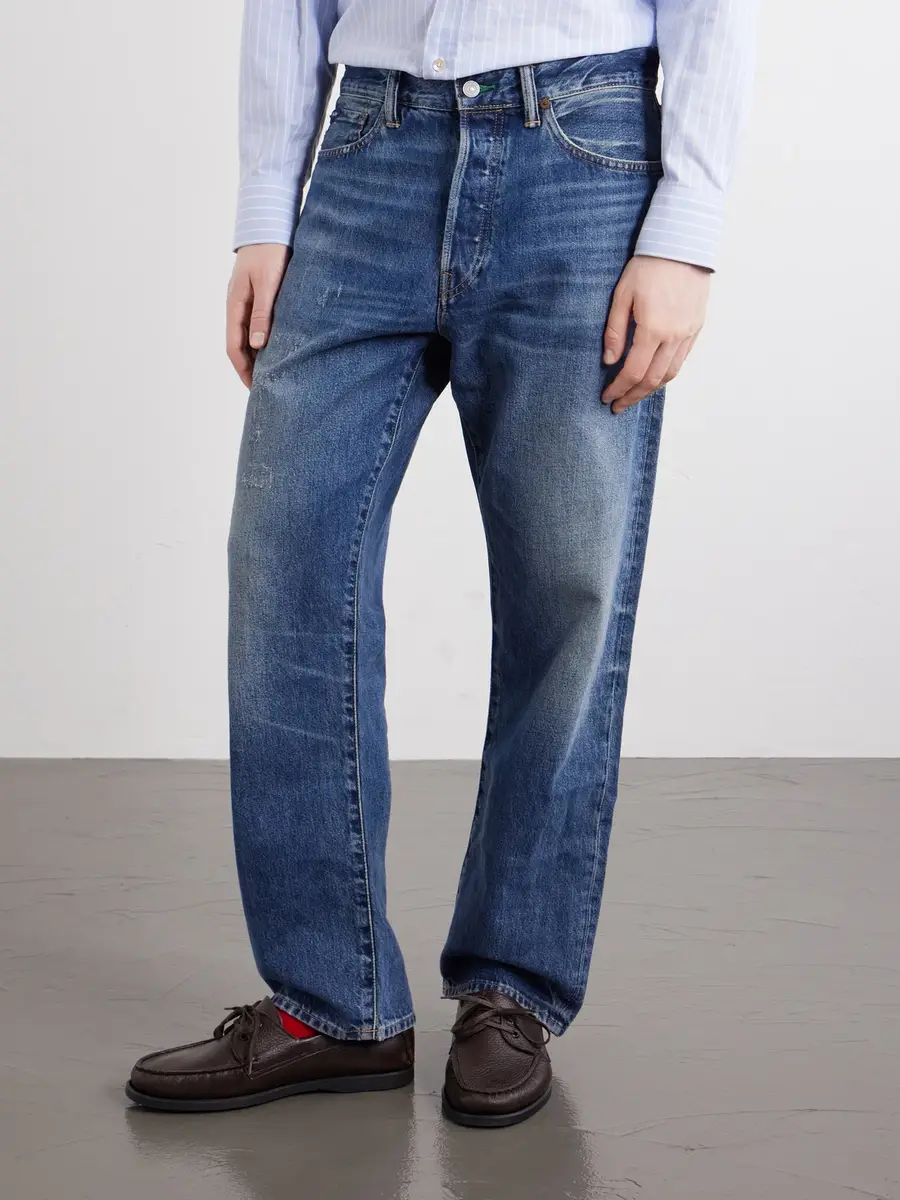 Polo Ralph Lauren Straight-Leg Distressed Jeans - Men | Thumbnail 3 Polo Ralph Lauren Straight-Leg Distressed Jeans - Men | Thumbnail 3
