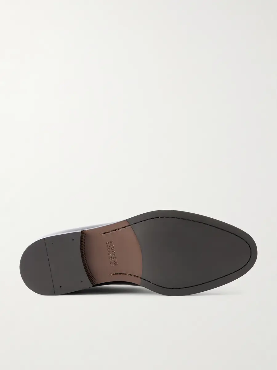 Brunello Cucinelli Evening Glossed Leather Loafers - Men | Thumbnail 3 Brunello Cucinelli Evening Glossed Leather Loafers - Men | Thumbnail 3