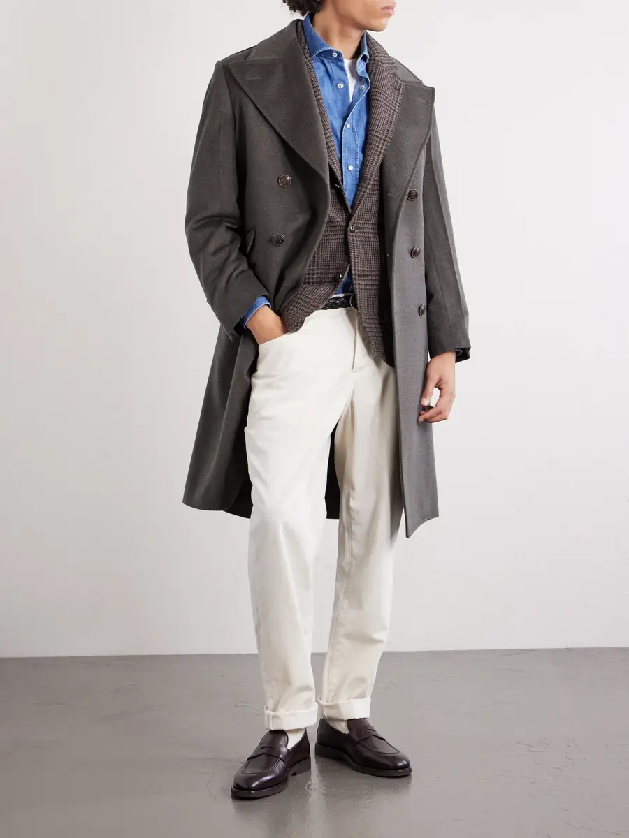 Brunello Cucinelli Houndstooth Cashmere Blazer - Men | Thumbnail 2 Brunello Cucinelli Houndstooth Cashmere Blazer - Men | Thumbnail 2