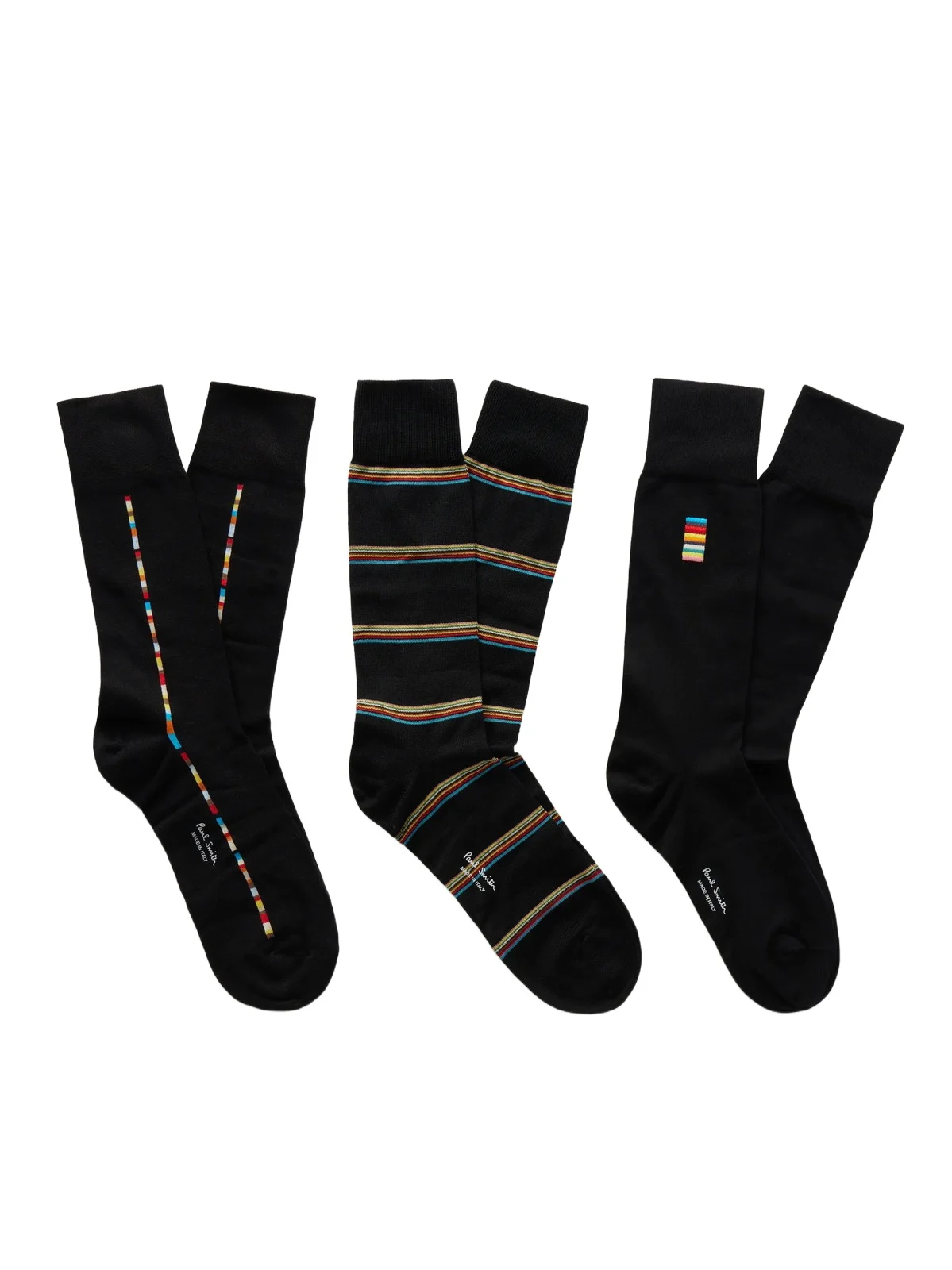 Paul Smith Pack of Three Striped Cotton-Blend Socks - Men