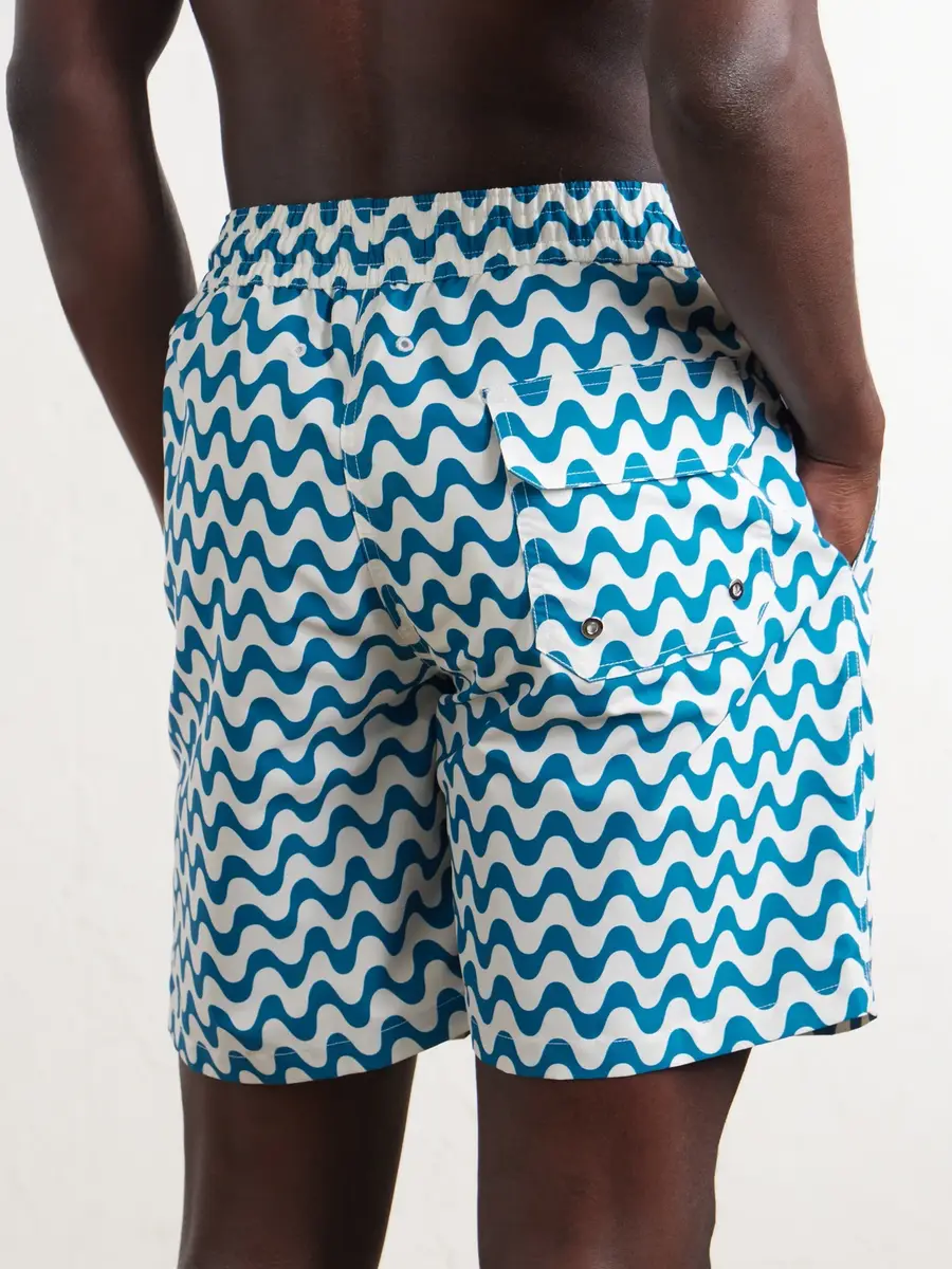 Frescobol Carioca Santos Straight-leg Mid-Length Printed Swim Shorts - Men | Thumbnail 3
