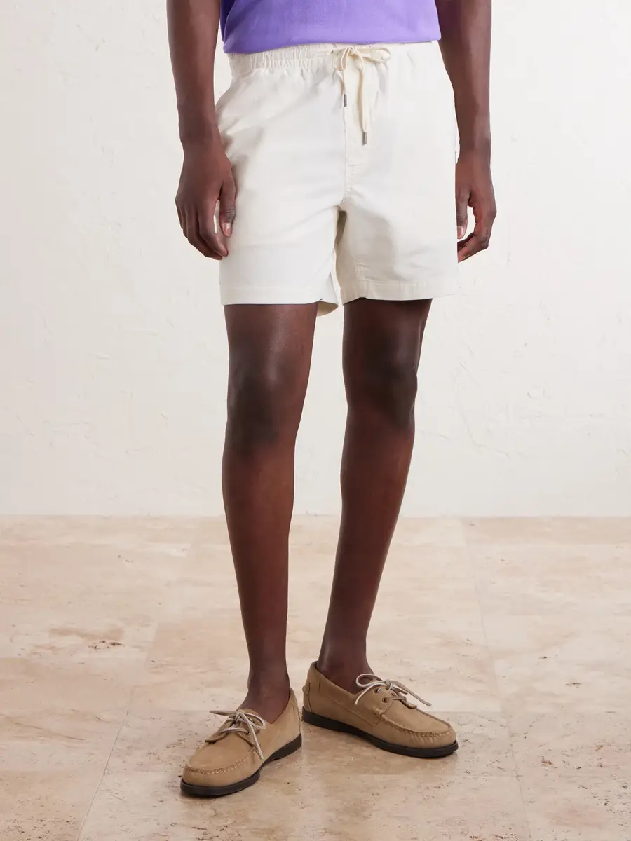 Polo Ralph Lauren Straight-Leg Logo-Embroidered Cotton-Corduroy Drawstring Shorts - Men | Thumbnail 3 Polo Ralph Lauren Straight-Leg Logo-Embroidered Cotton-Corduroy Drawstring Shorts - Men | Thumbnail 3