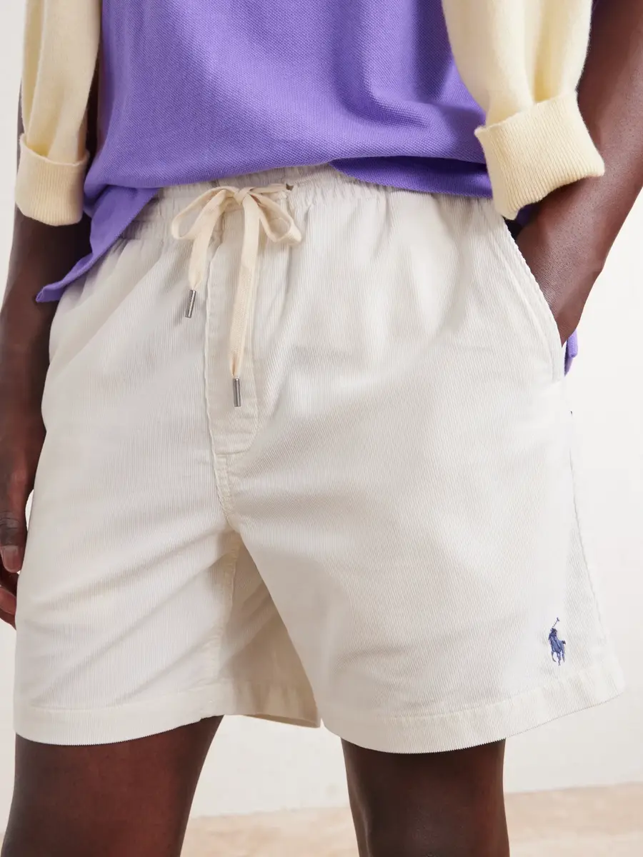 Polo Ralph Lauren Straight-Leg Logo-Embroidered Cotton-Corduroy Drawstring Shorts - Men | Thumbnail 5 Polo Ralph Lauren Straight-Leg Logo-Embroidered Cotton-Corduroy Drawstring Shorts - Men | Thumbnail 5