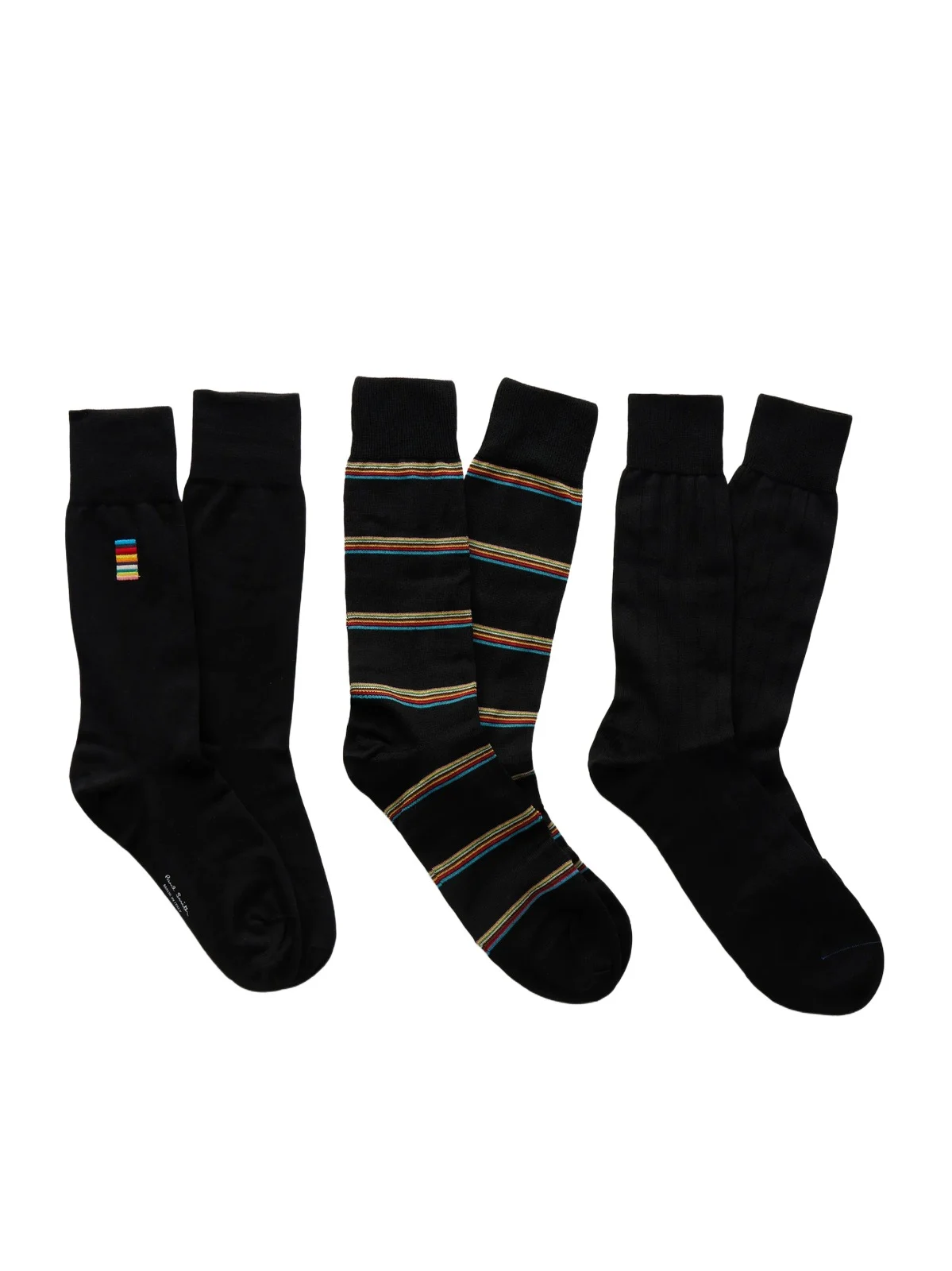 Paul Smith Pack of Three Striped Cotton-Blend Socks - Men